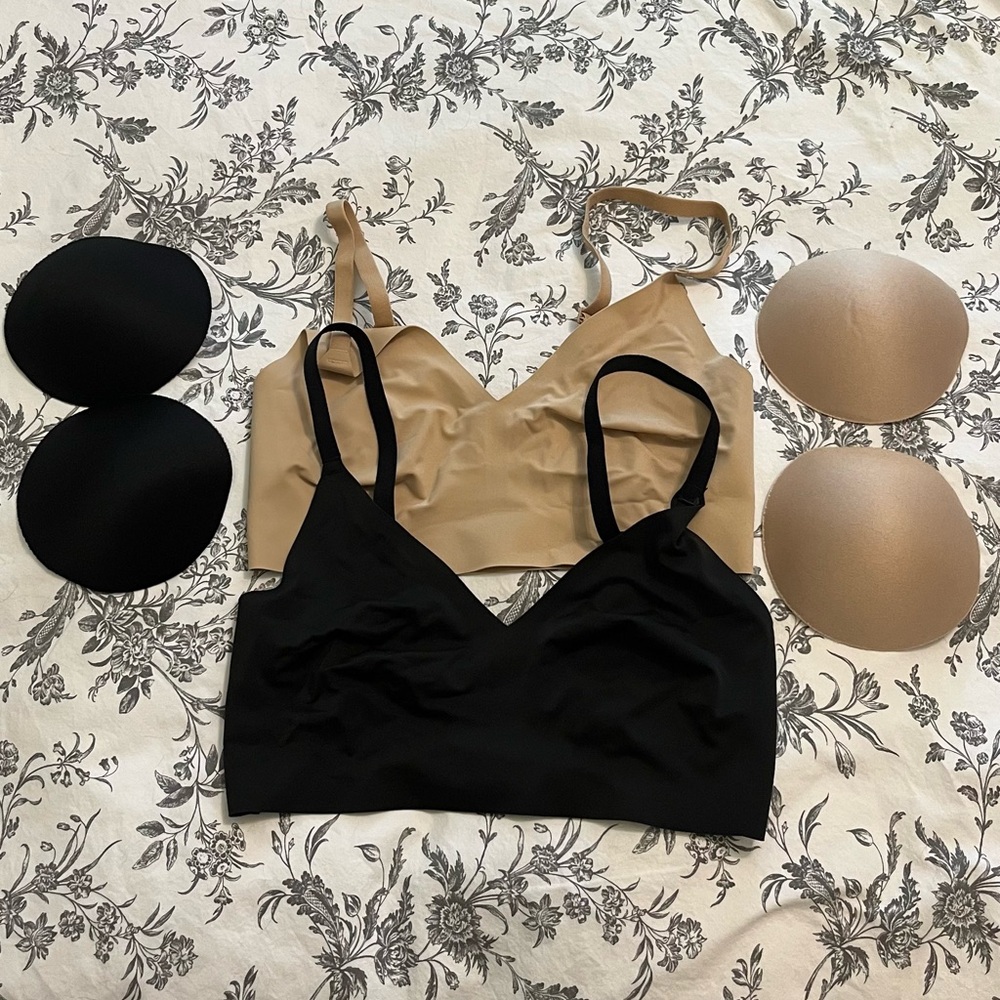 Lot of 2 True & Co. Triangle Bralettes